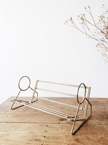 Vintage Expanding Brass Rack