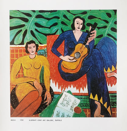 Vintage Matted Henri Matisse Art Print