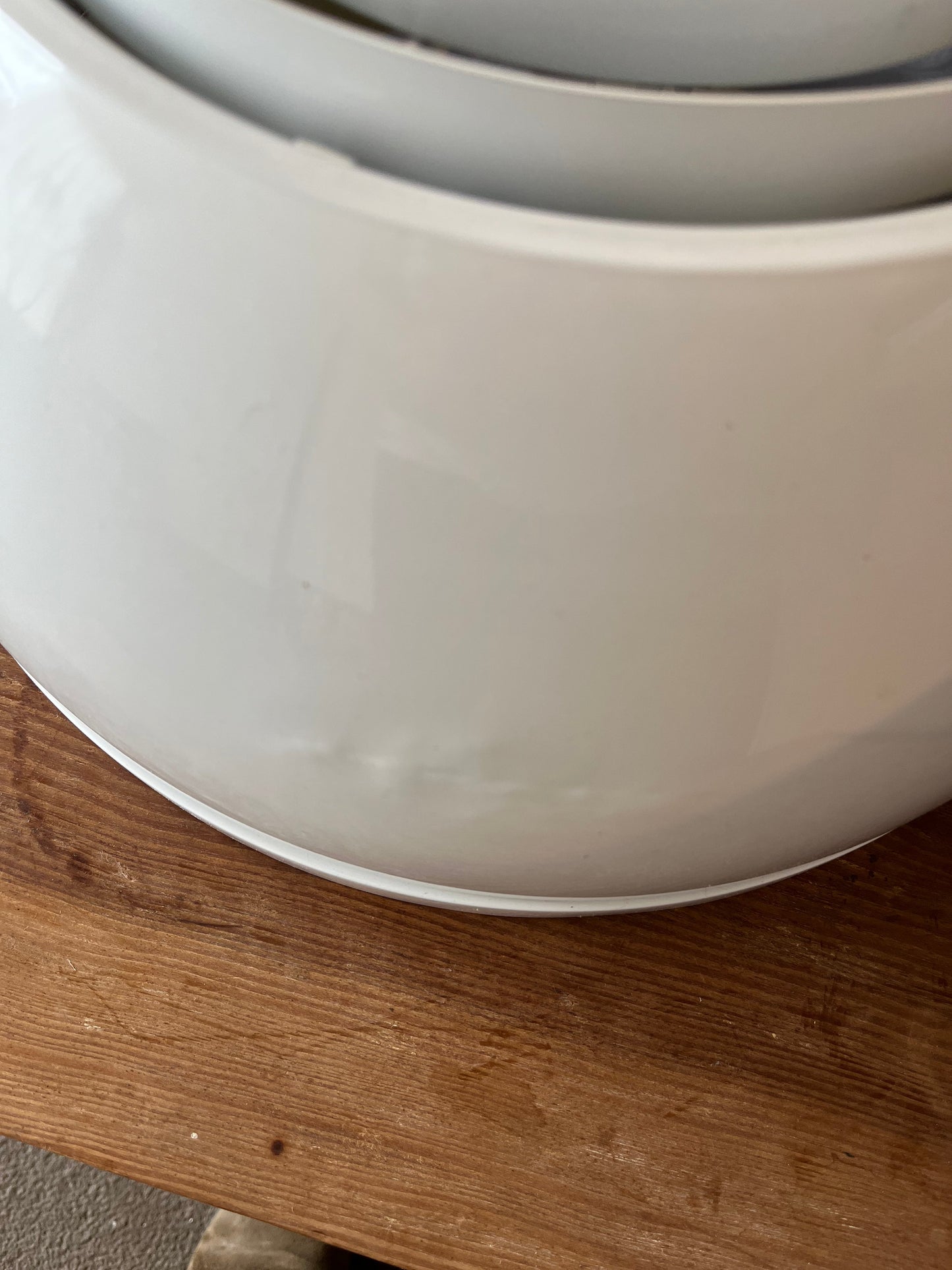 Vintage Louvered Lightolier Dome Pendant Lamp