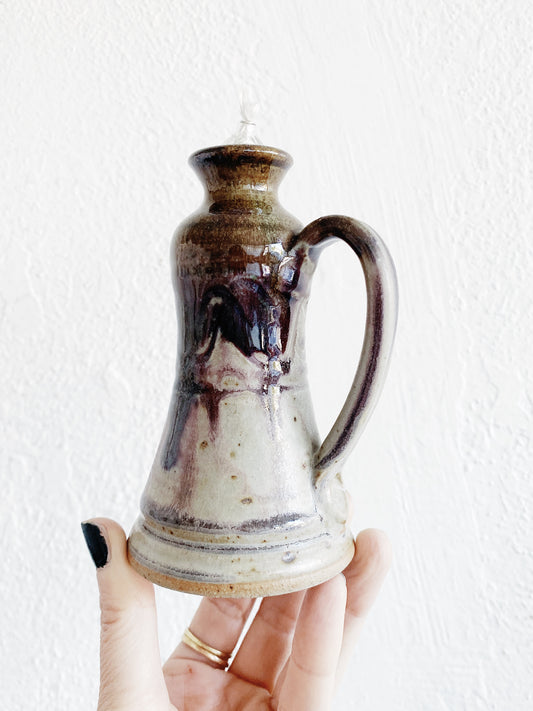 Handmade Pottery Oil Lamp