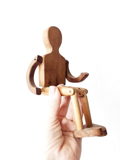 Vintage Wooden Person