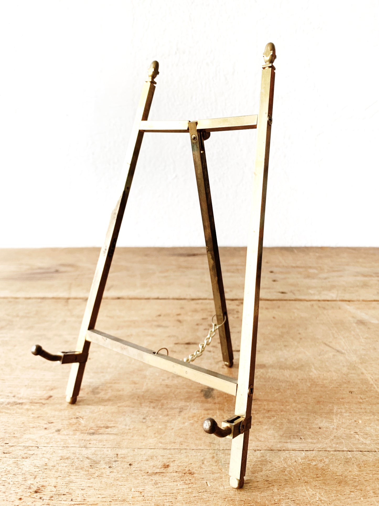 Vintage Folding Brass Stand