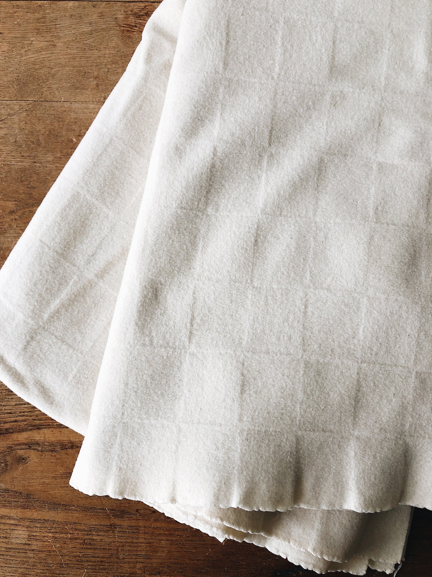 Vintage Felted Wool Blanket