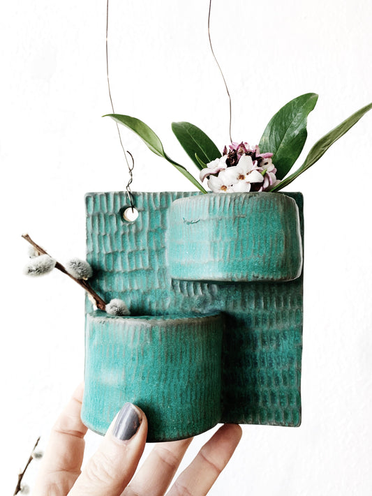 Handmade Stoneware Wall Pocket