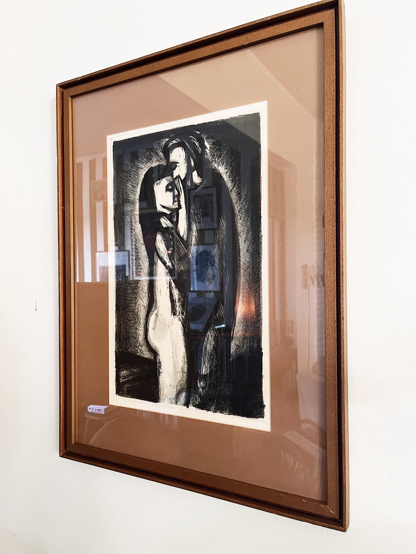 Vintage Original Framed Etching