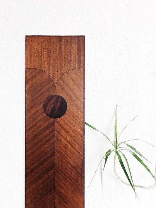Vintage Art Deco Wooden Wall Panel