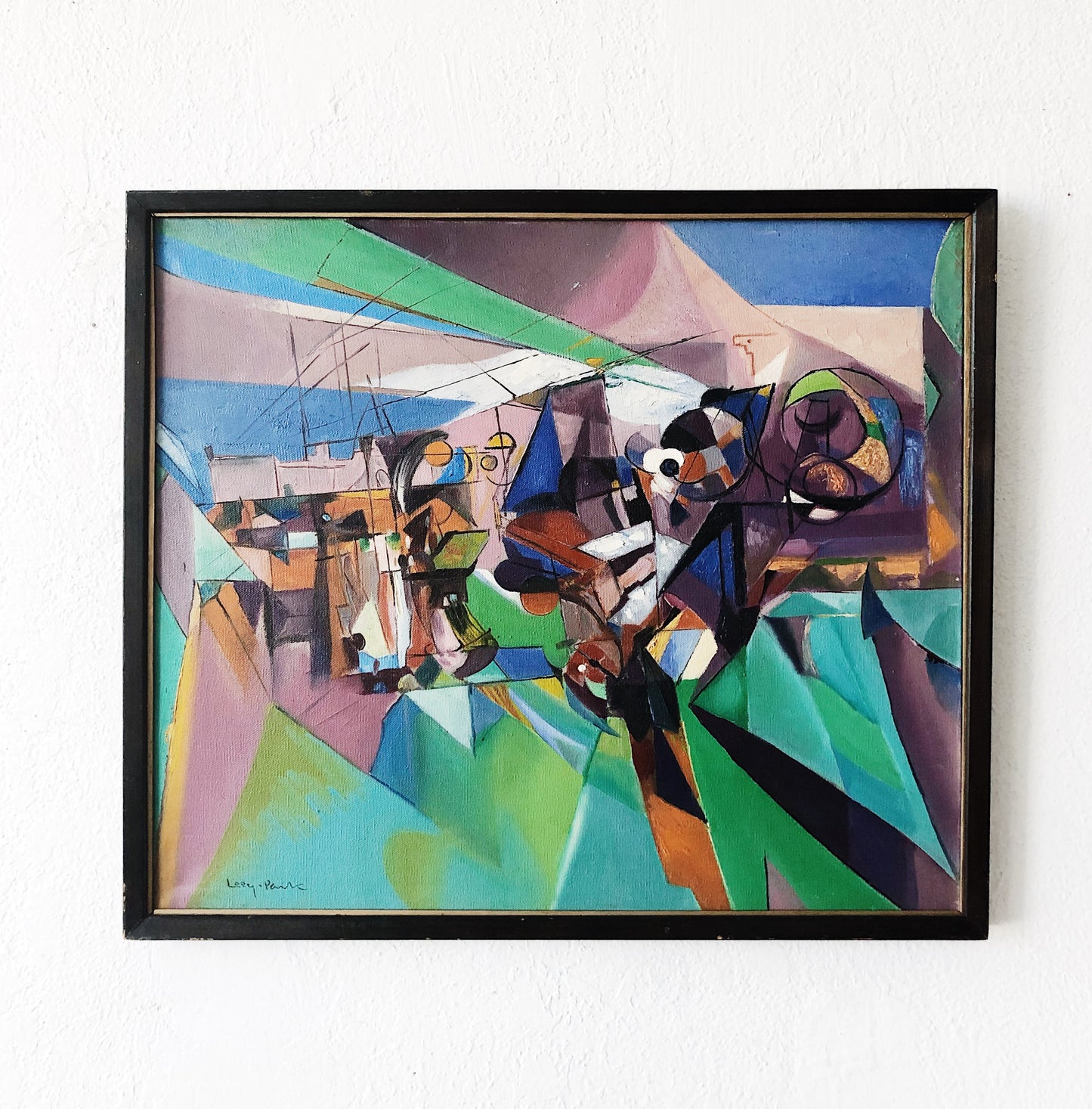 Vintage Modernist Landscape Painting