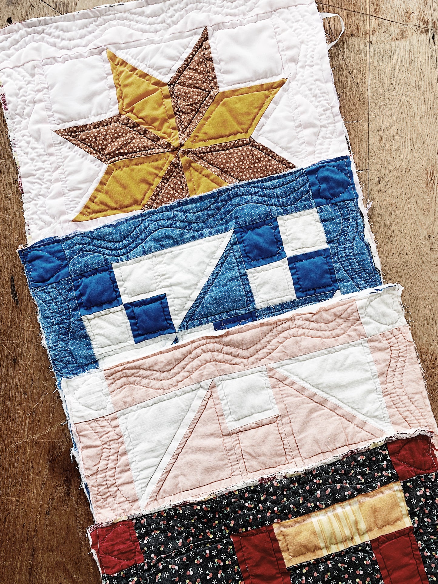 Vintage Cotton Quilt Square