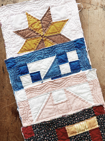 Vintage Cotton Quilt Square