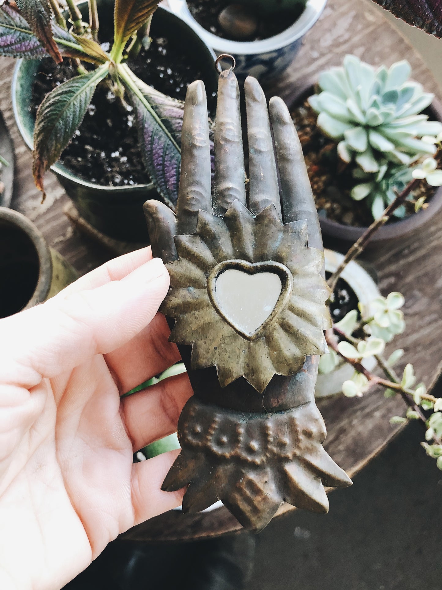 Pressed Tin Milagro Hanging