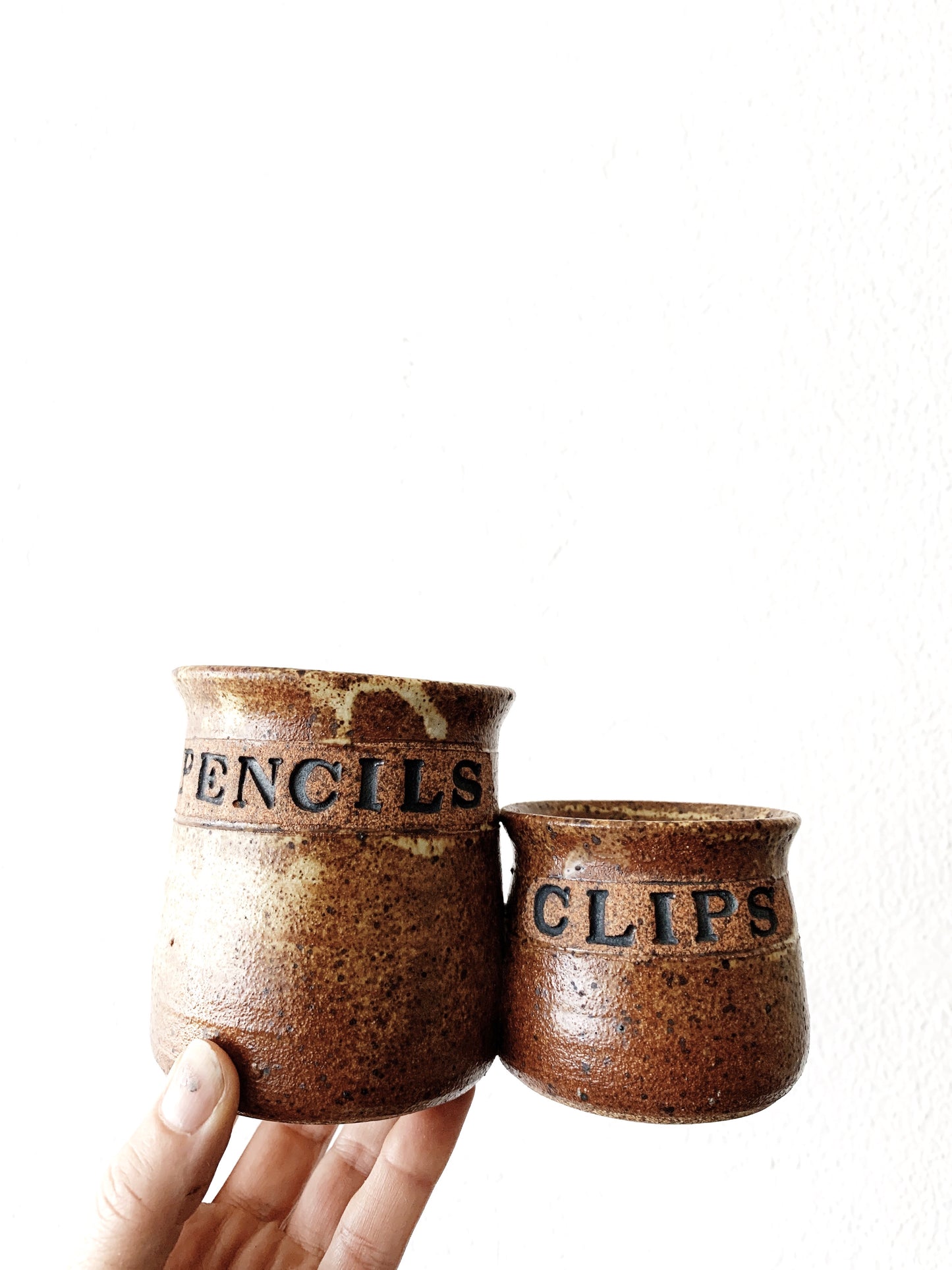 Vintage Stoneware Organizer