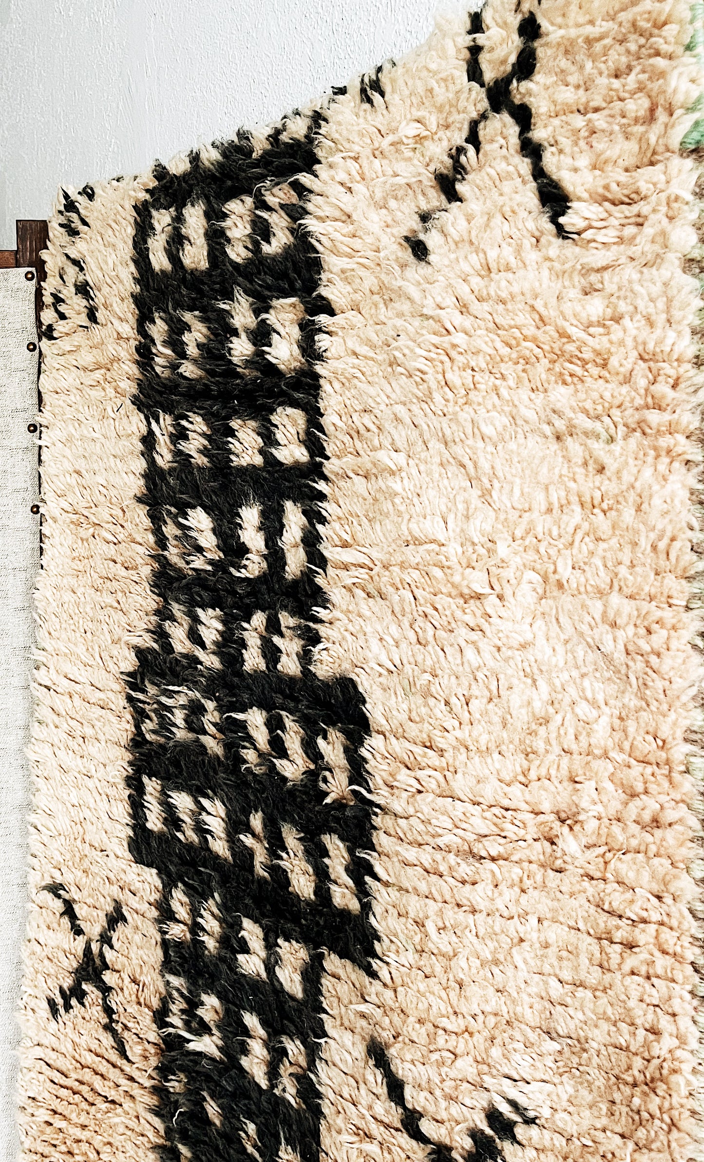 Long Vintage Moroccan Wool Runner