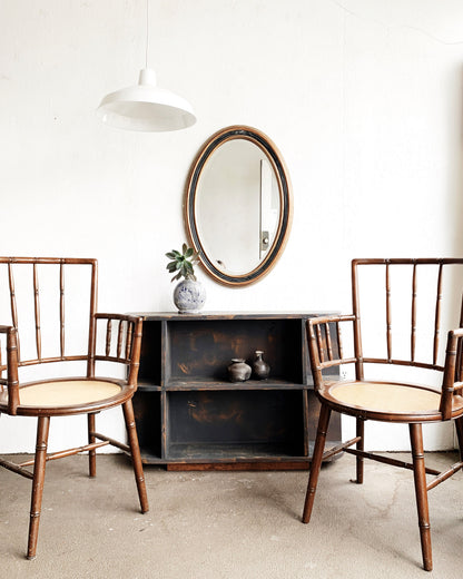 Large Beveled Oval Mirror