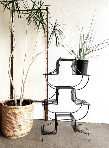 Mid Century Tiered Plant Stand