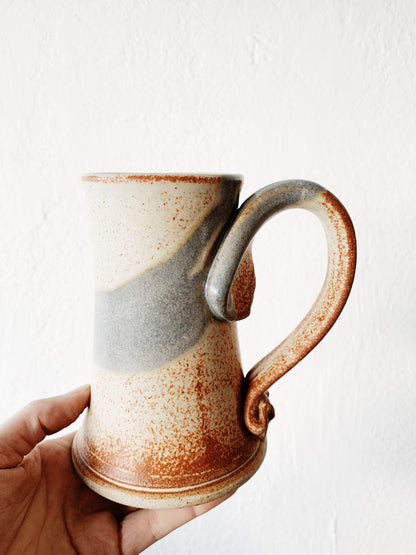 Large Vintage Pottery Mug