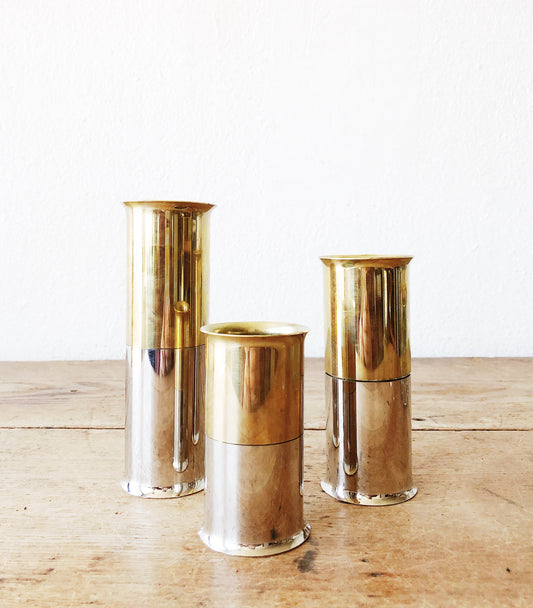 Vintage Modernist Candlestick Set