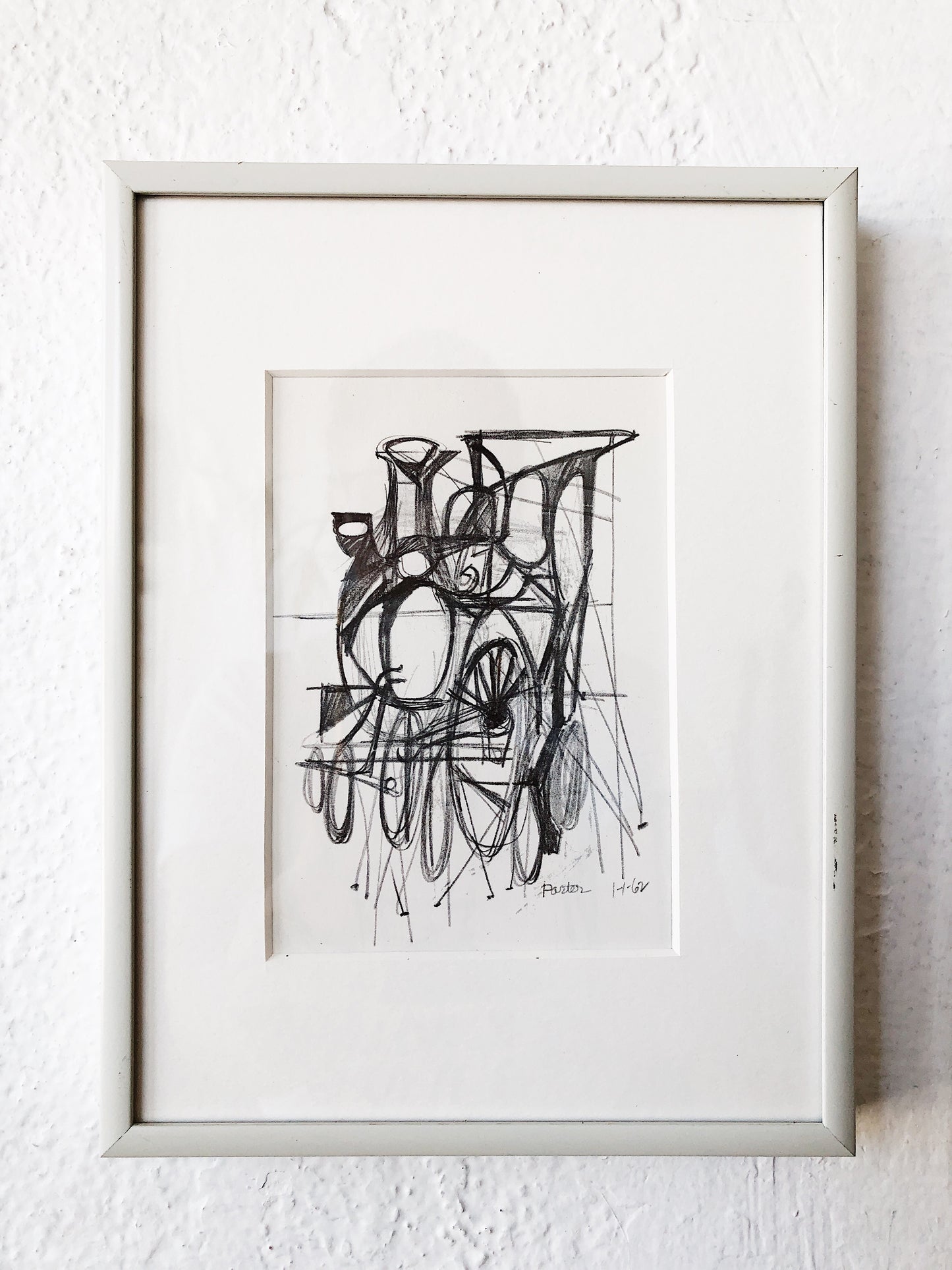 Vintage Mid Century Framed Lithograph