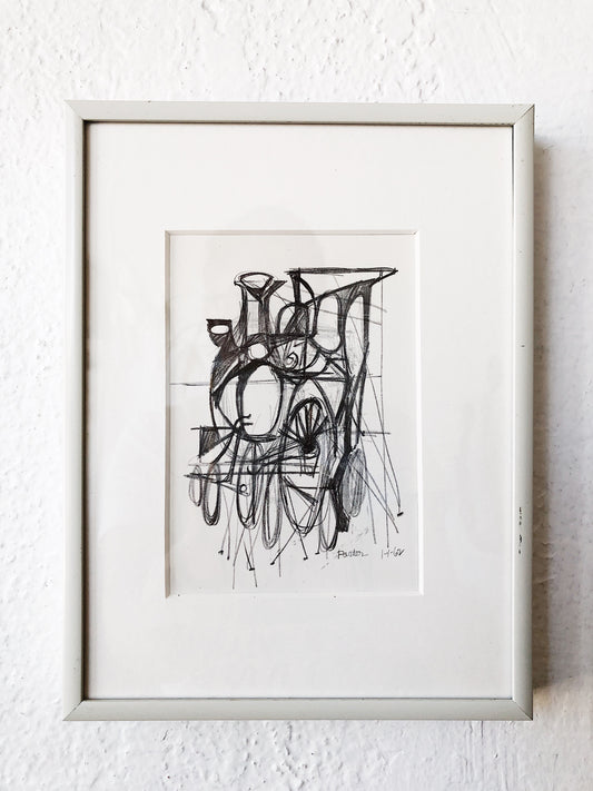 Vintage Mid Century Framed Lithograph