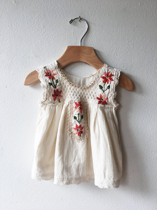 Vintage Embroidered Baby Tunic
