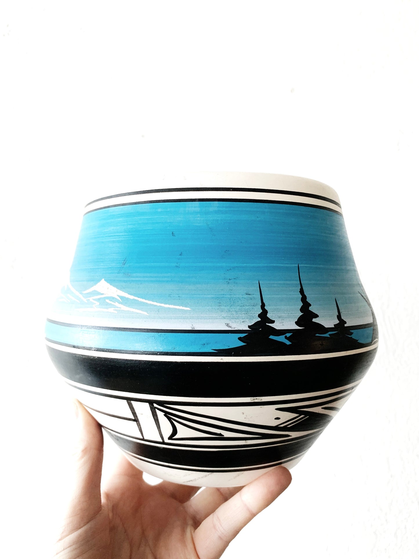Vintage Hand Painted Pot