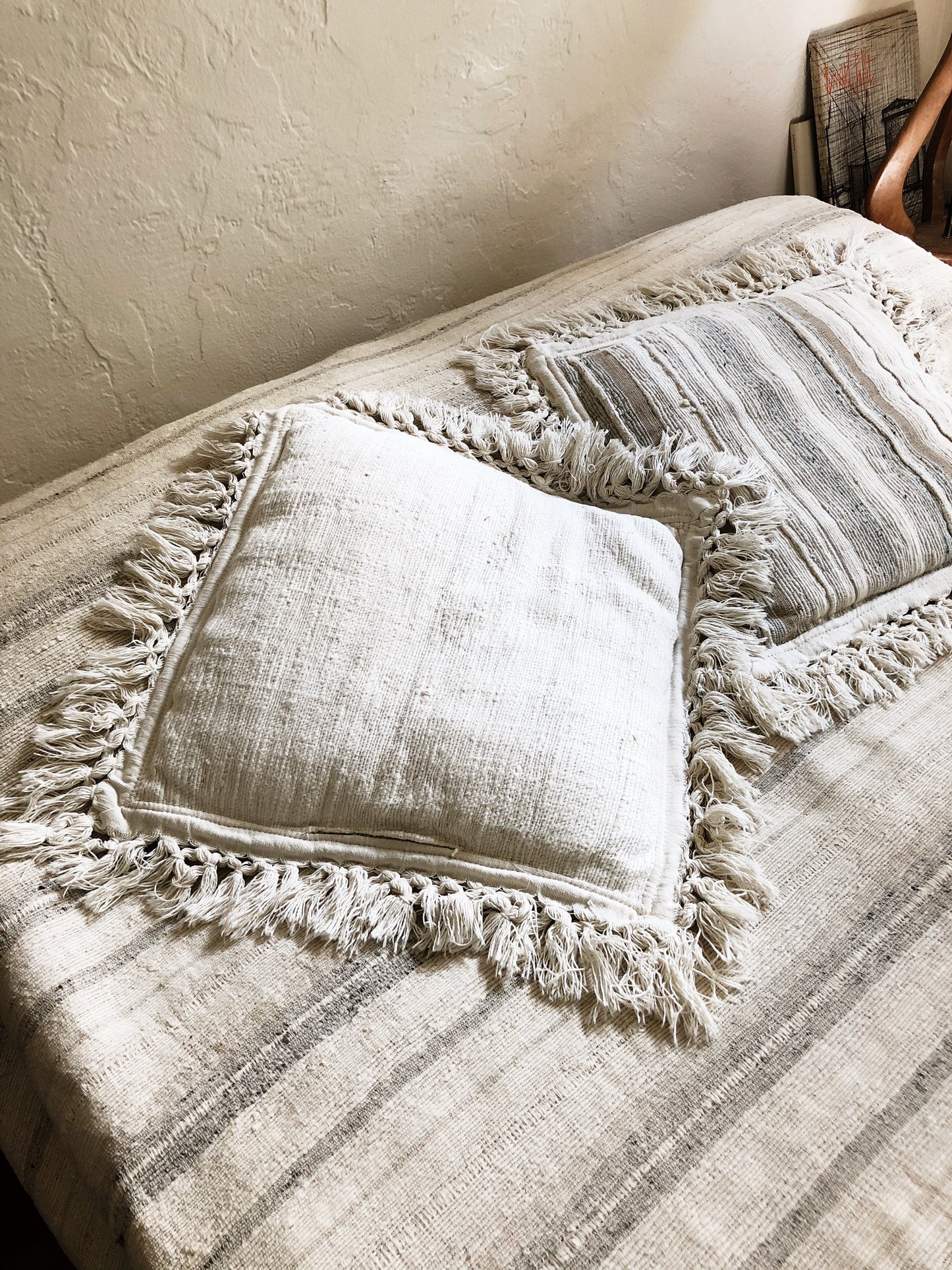 Indian Cotton Spread and Pillows Set