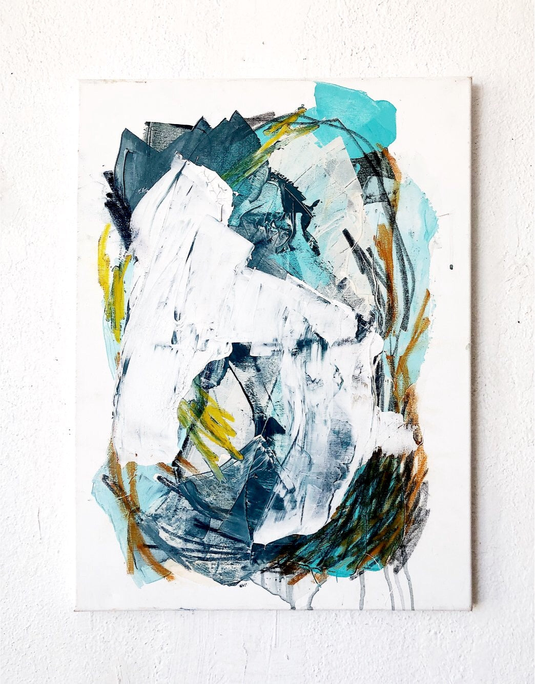 RESERVED JEAN Original Abstract Painting on Canvas