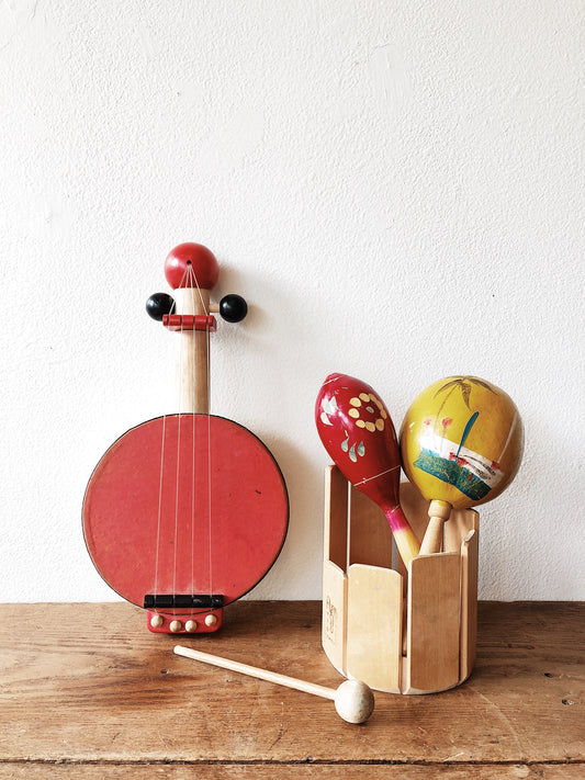 Wooden Music Instrument Set