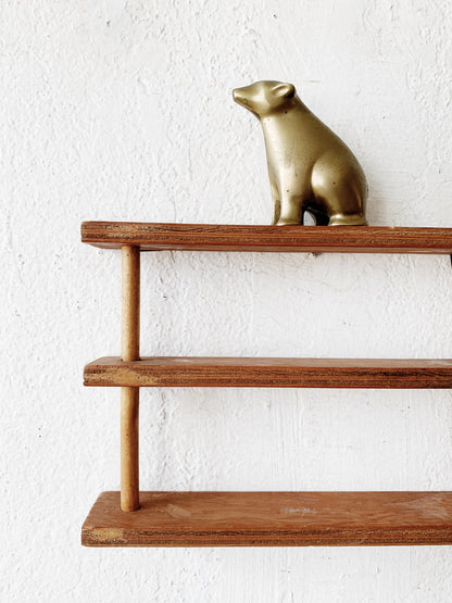 Mid Century Modernist Brass Bear