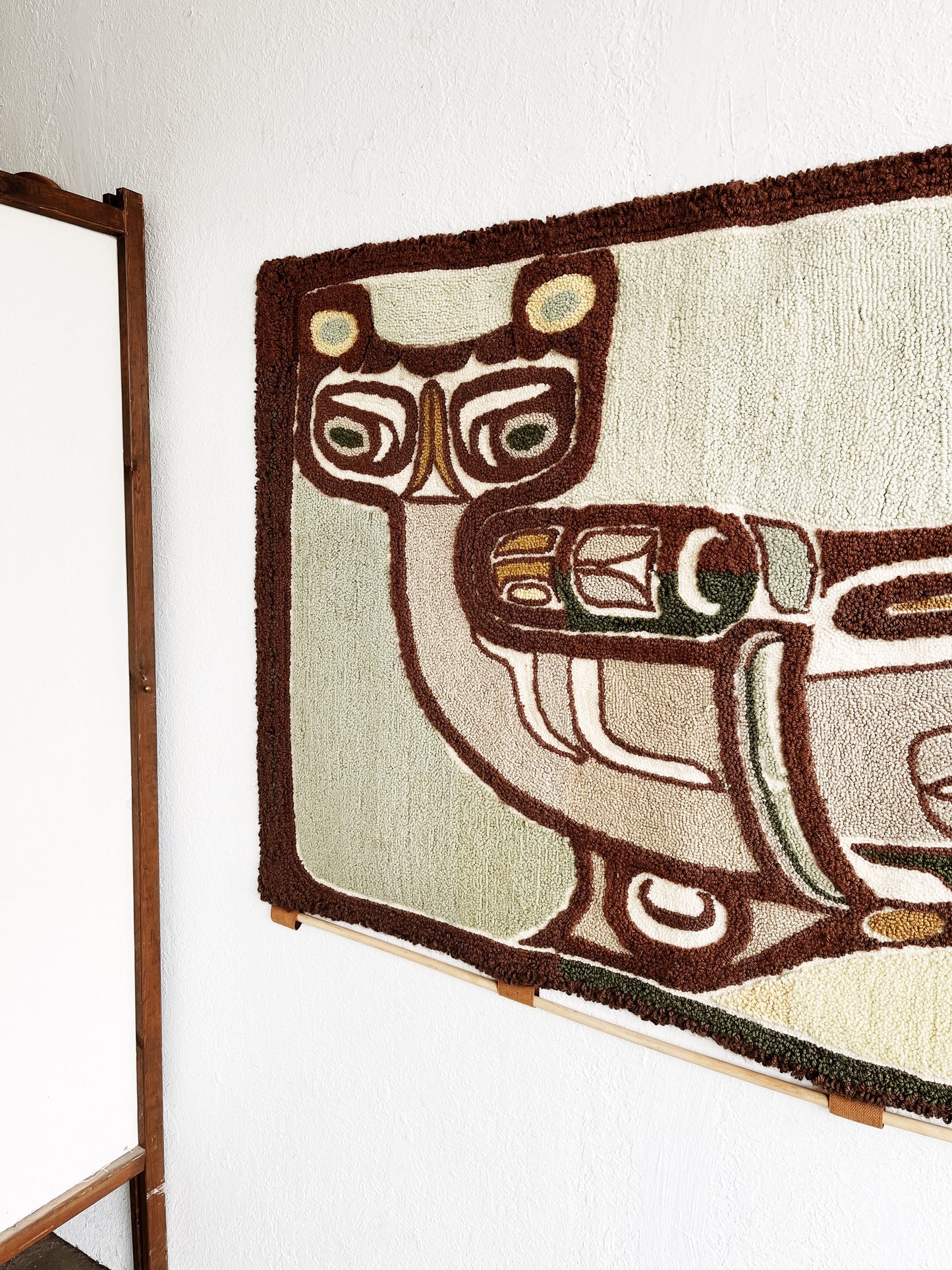 Handmade Northwest Coast Inspired Hooked Rug