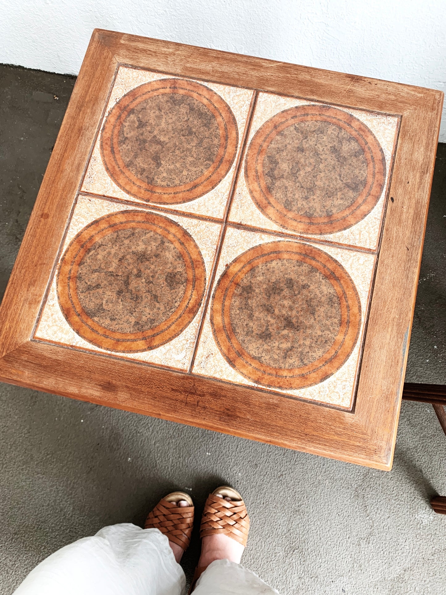 Vintage Tile Top Table Denmark