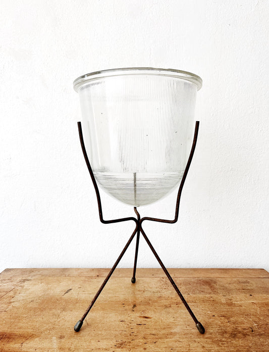 Mid Century Bullet Planter and Stand