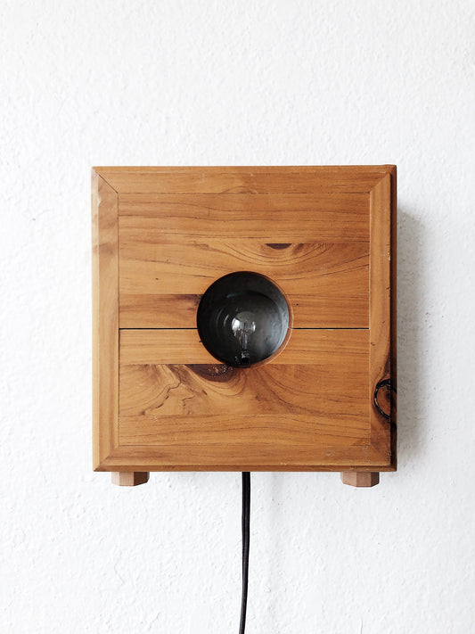 Vintage Handmade Modern Box Light
