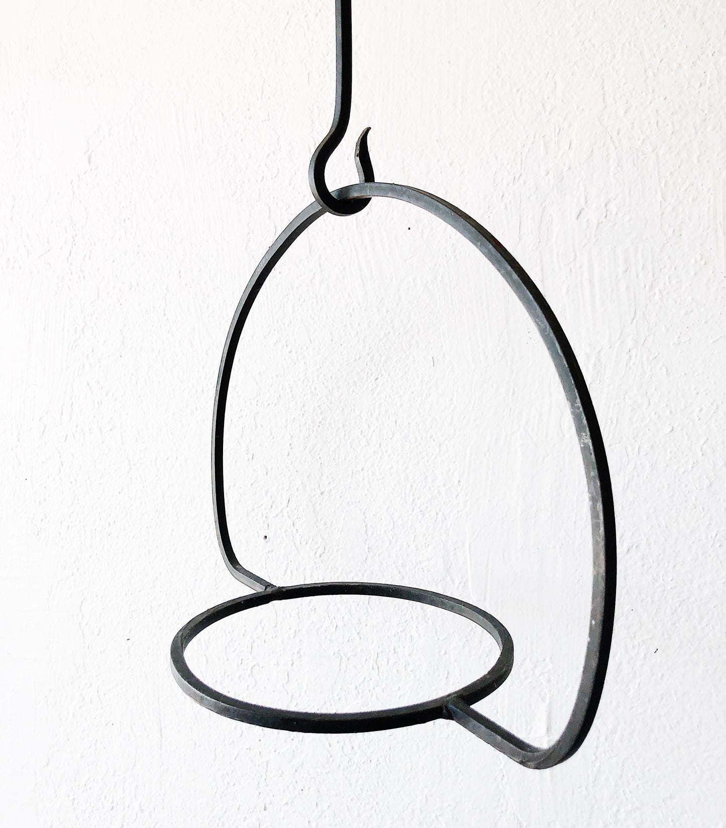 Vintage Iron Hanging Planter and Hook