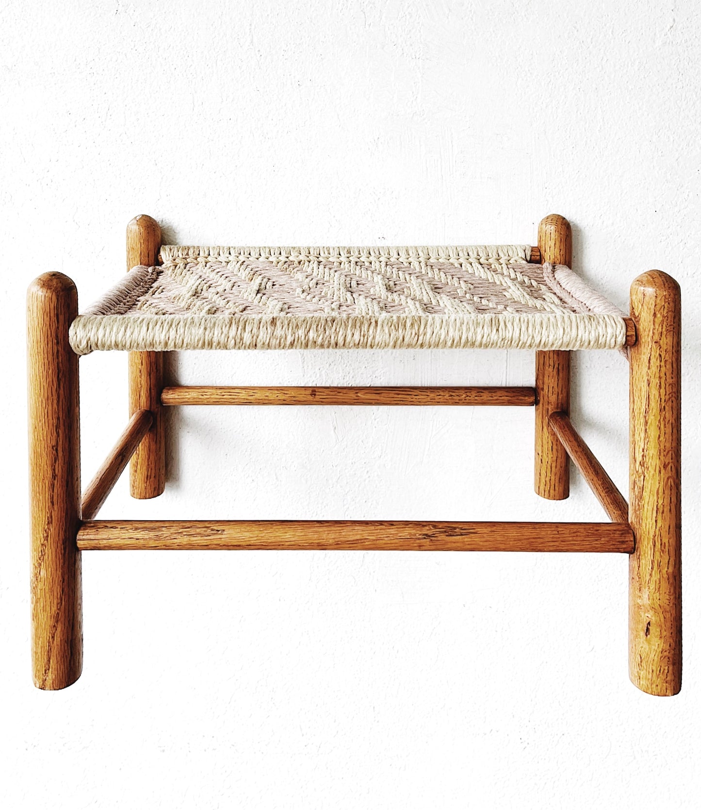 Vintage Woven Stool