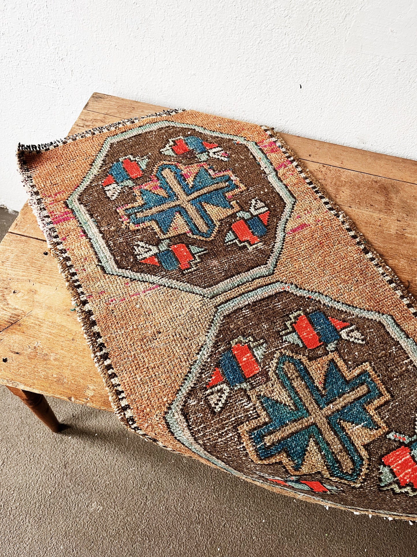 Vintage Turkish Mini Rug