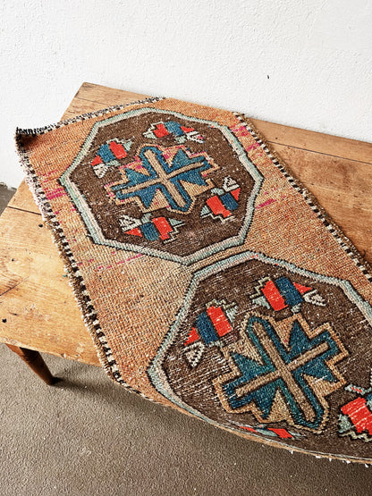 Vintage Turkish Mini Rug