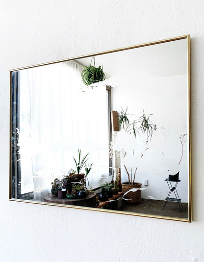 Vintage Etched Desert Landscape Mirror