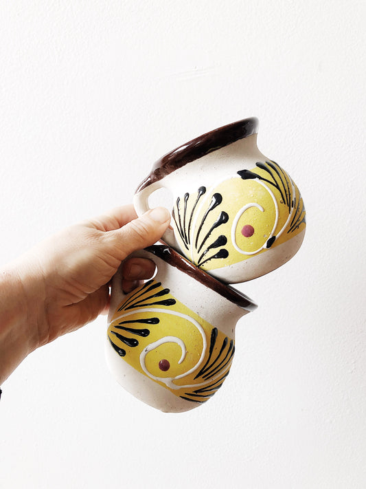 Pair of Vintage Mugs from Mexico