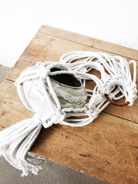 Handmade Chunky Hanging Planter
