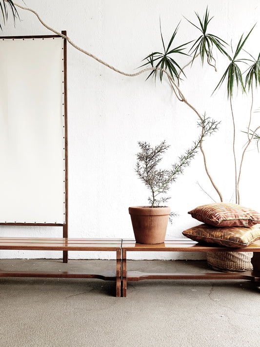 Vintage Solid Wood Bench