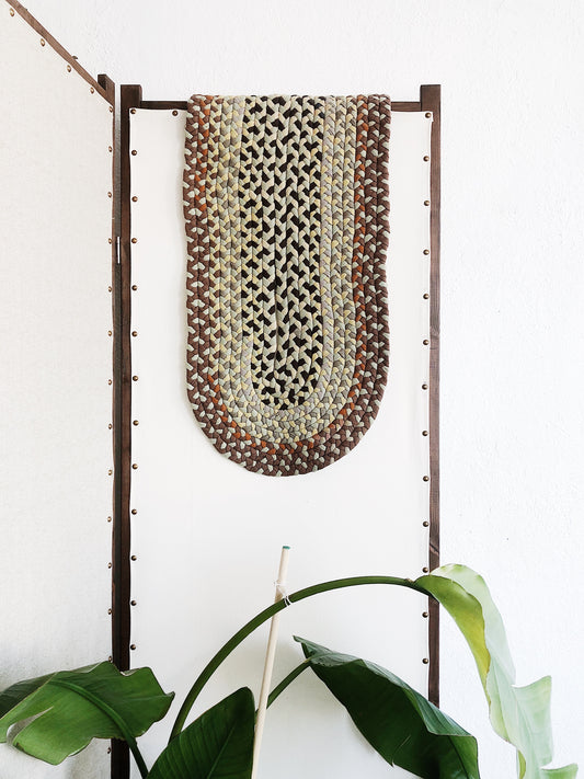Antique Braided Rag Rug