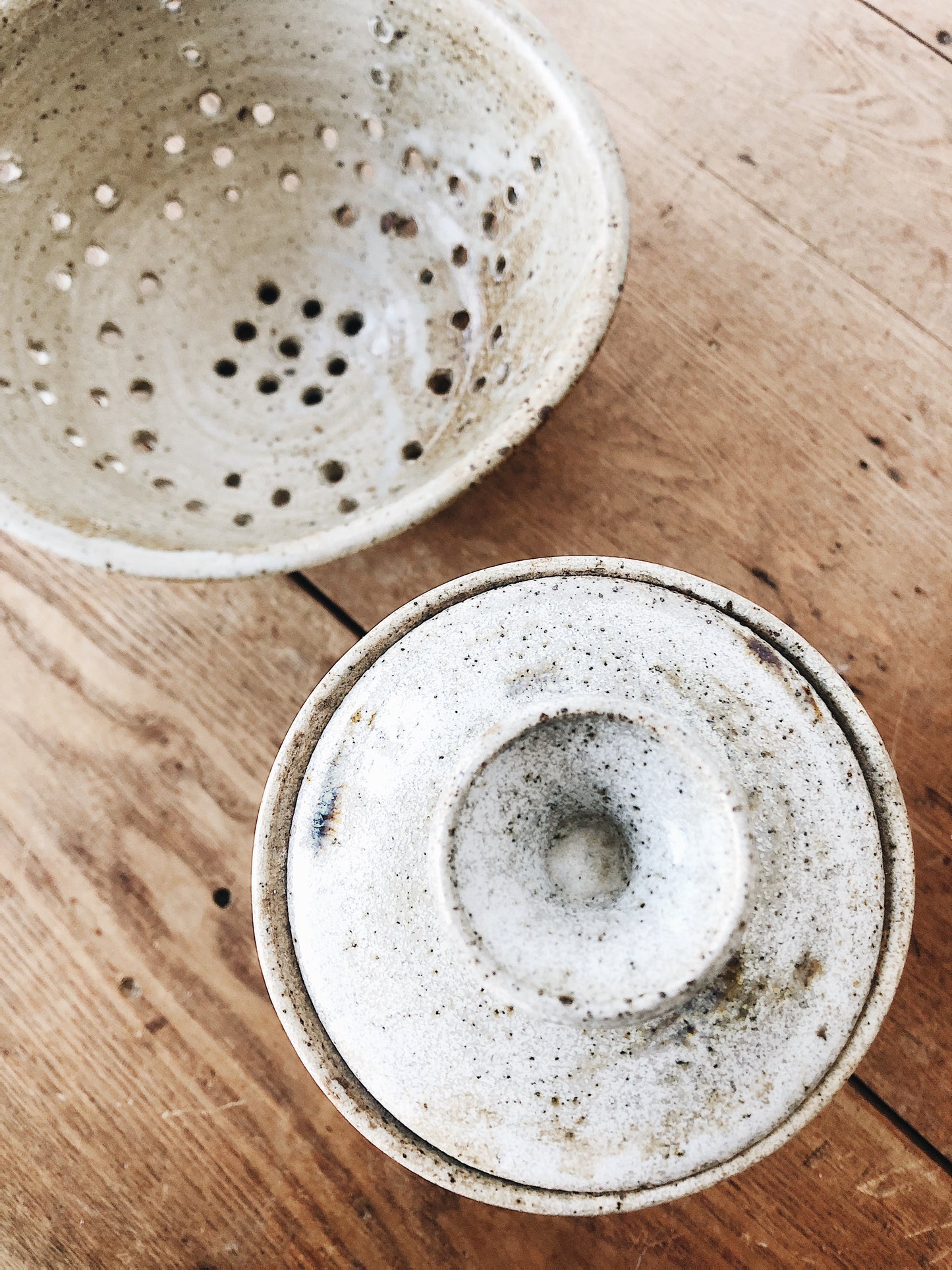 Vintage Ceramic Colander