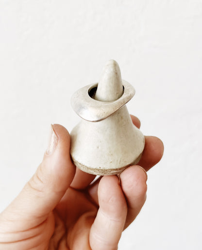 Modernist Sterling Dome Ring
