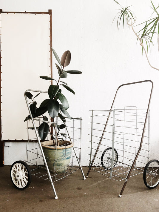 Vintage Wire Shopping Cart