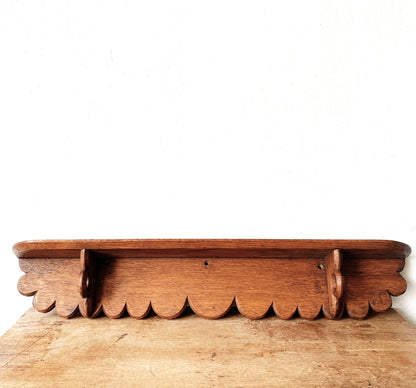 Vintage Handmade Wood Folk Shelf