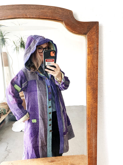 Maiwa Kantha Quilt Hooded Coat