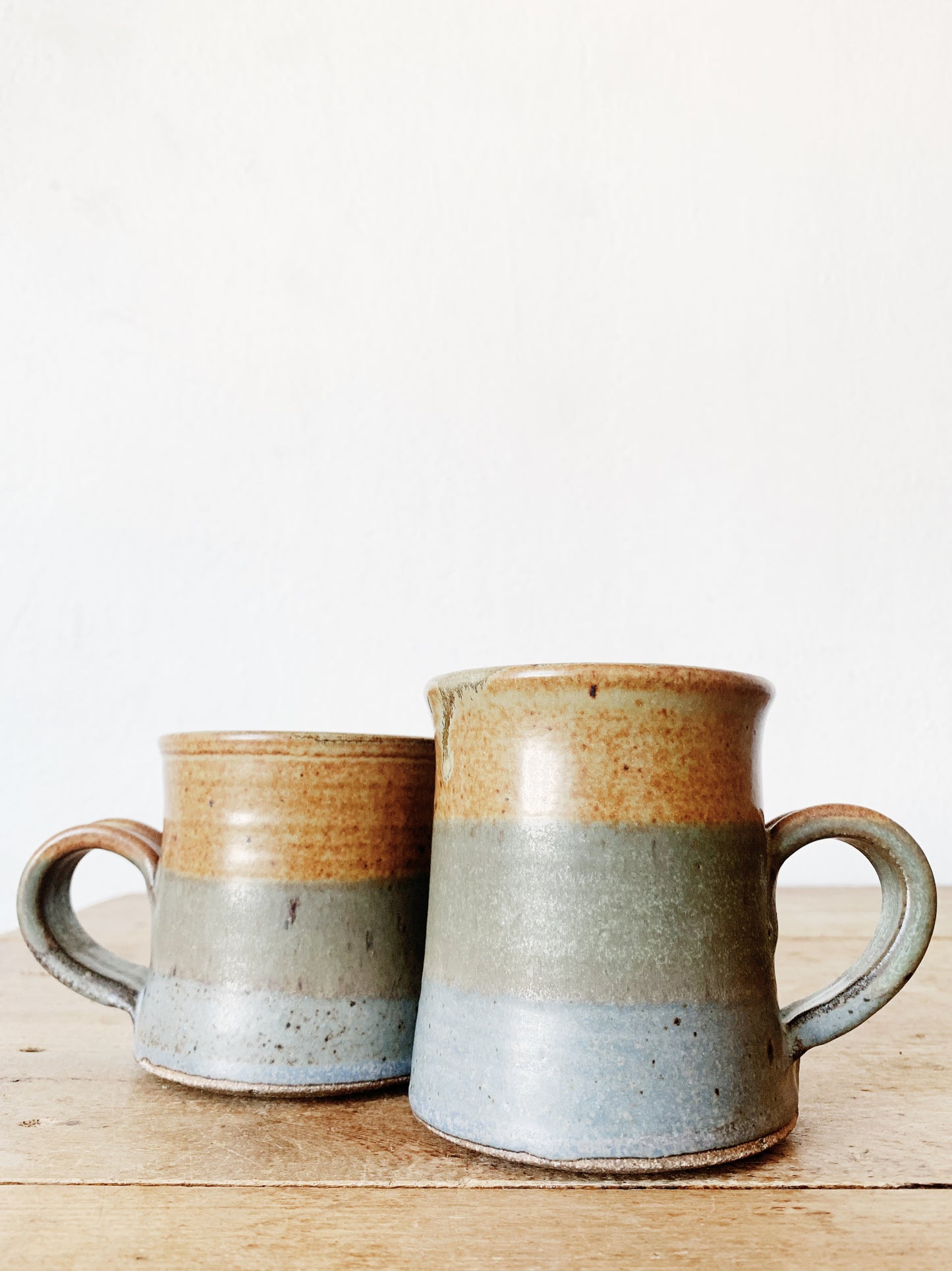 Vintage Studio Pottery Mug Pair