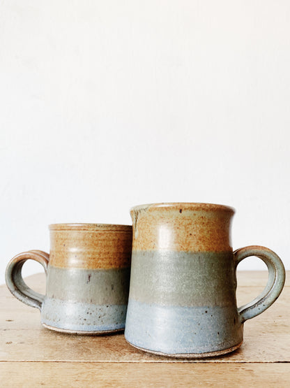 Vintage Studio Pottery Mug Pair