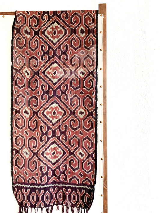 Vintage Natural Dye Ikat Textile