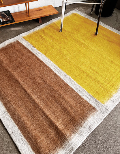 Felted Wool Muskhane Colorblock Rug